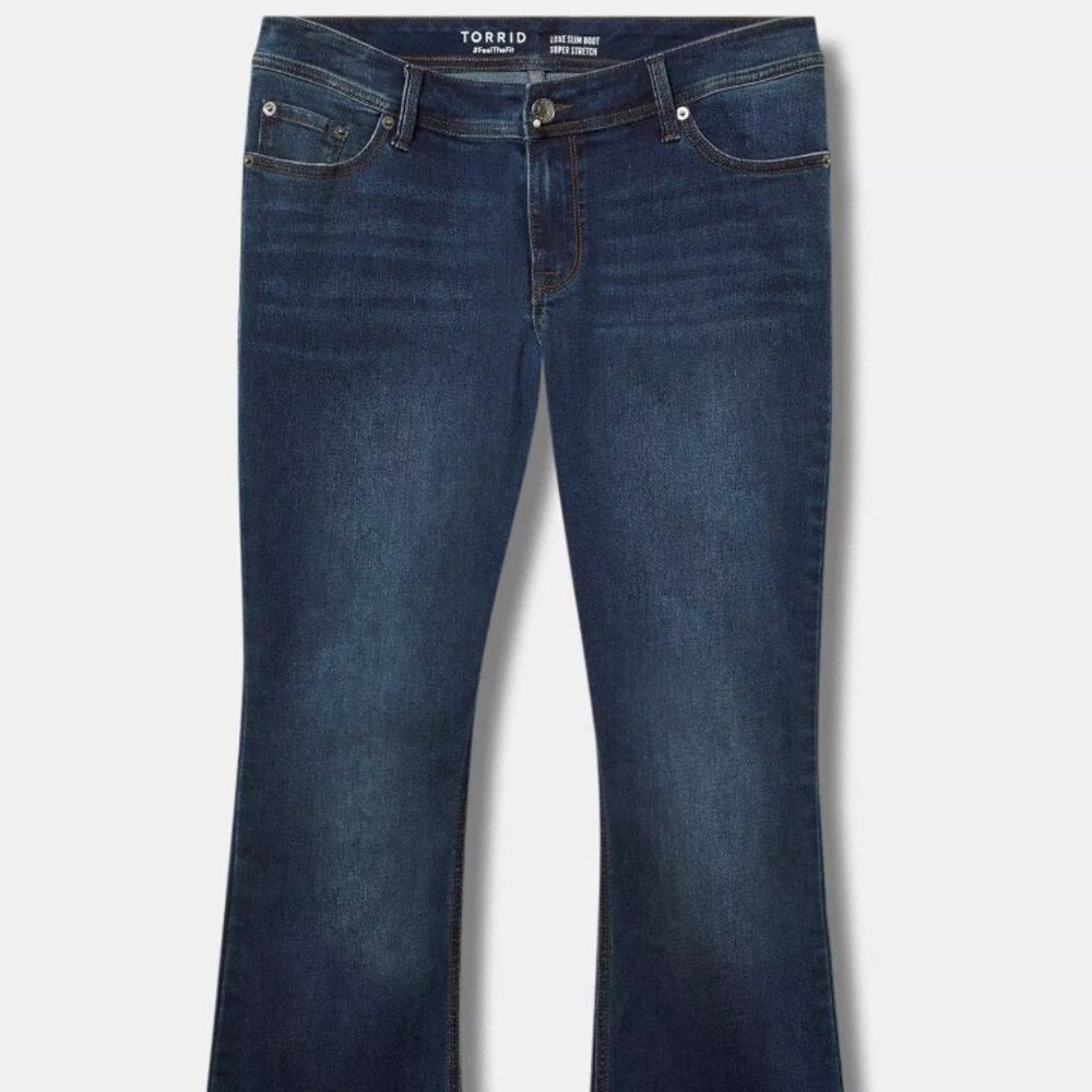 Torrid Luxe Slim Boot Cut Jeans Size 10 Dark Wash